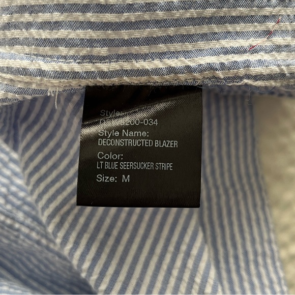 Denimist Deconstructed Seersucker Blazer - Picture 8 of 9